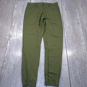 Lululemon ABC Jogger Men Size 30 Olive Green Performance Chino Pants